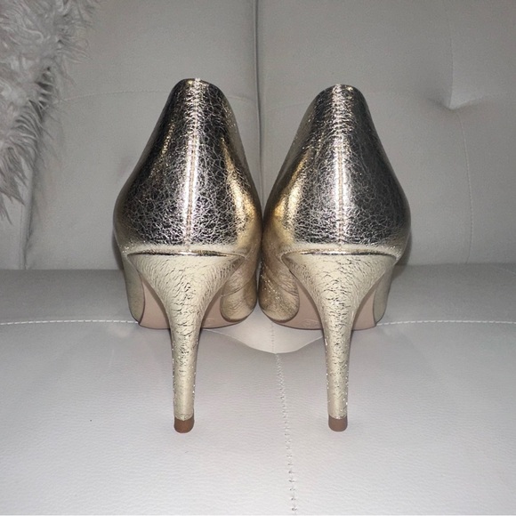A New Day Gold Metallic 3” Heels with Pointed Toe, Size 7.5 - Picture 3 of 8